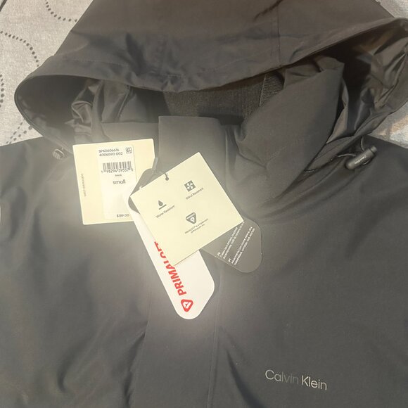 CALVIN KLEIN PACKABLE PRIMA LOFT BLACK VEST HOODIE JACKET SIZE S MEN $189.00 - Picture 2 of 11